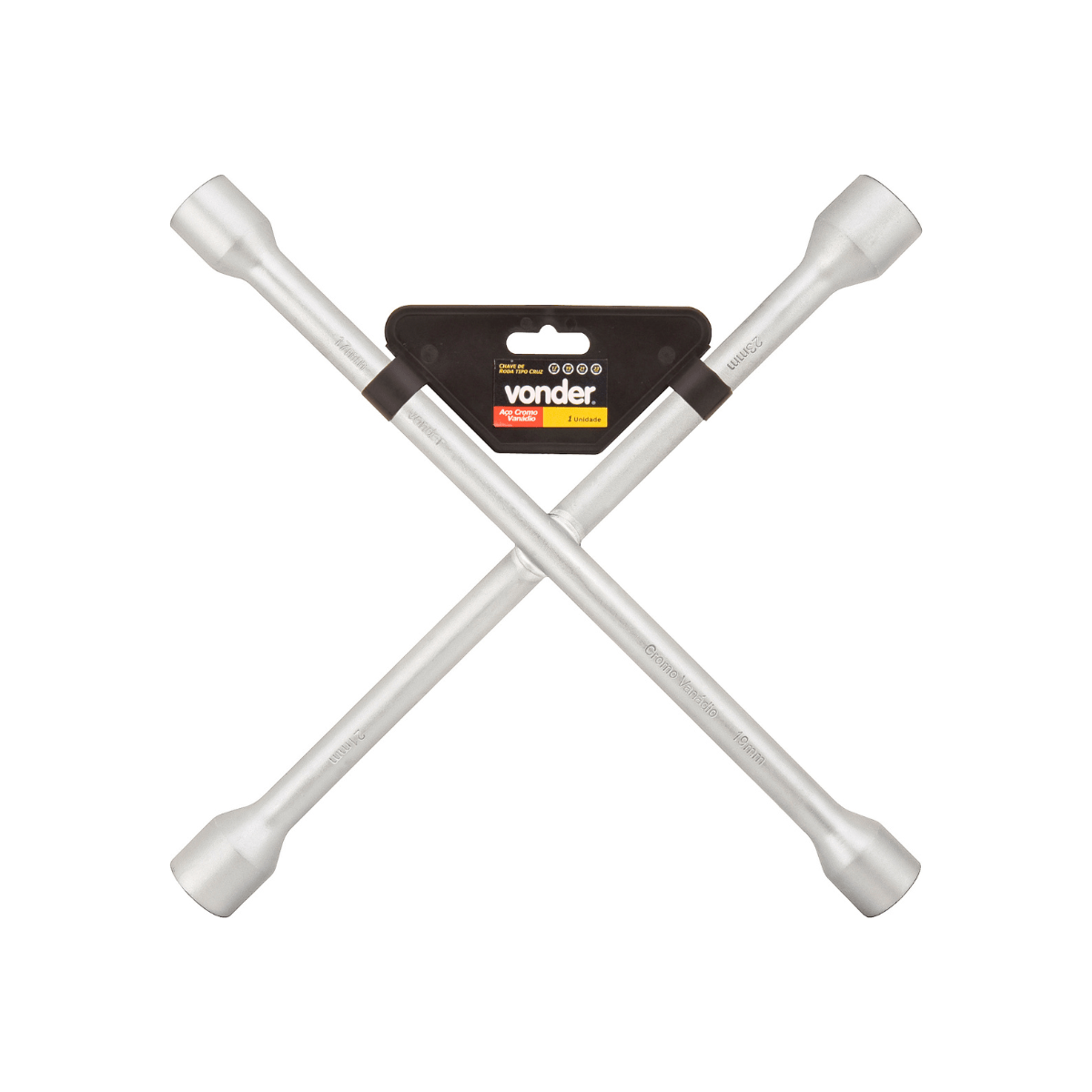 Chave de Roda Tipo Cruz 17 X 19 X 21 X 23mm Vonder