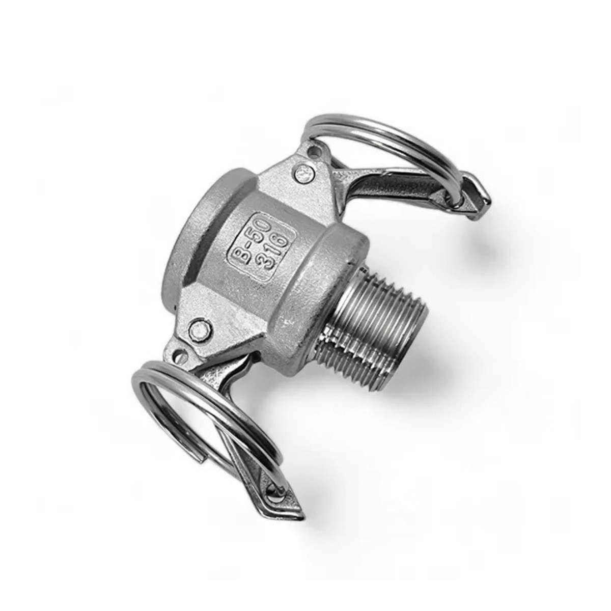 Engate Rápido Camlock Tipo B Rosca Macho 1/2 Bsp Inox 304