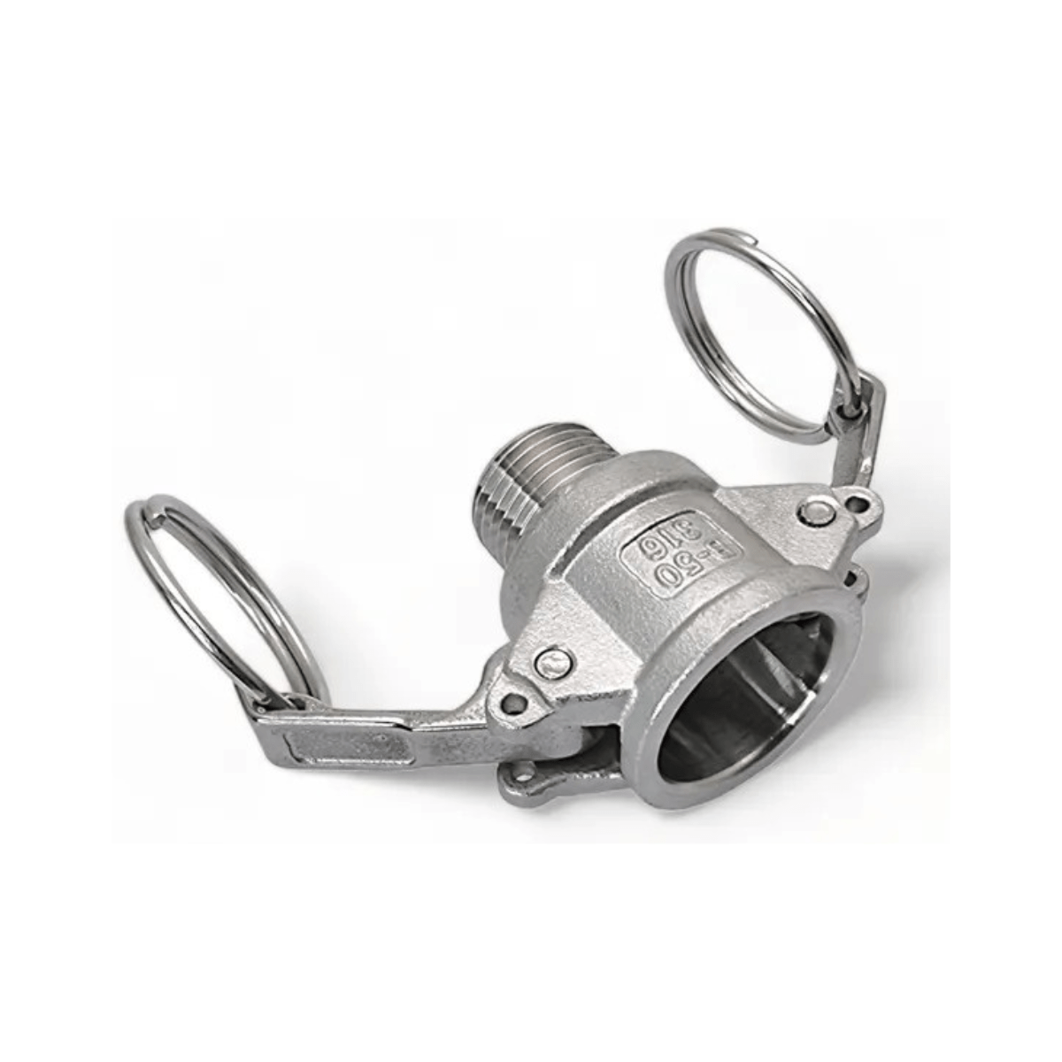 Engate Rápido Camlock Tipo B Rosca Macho 1/2 Bsp Inox 304