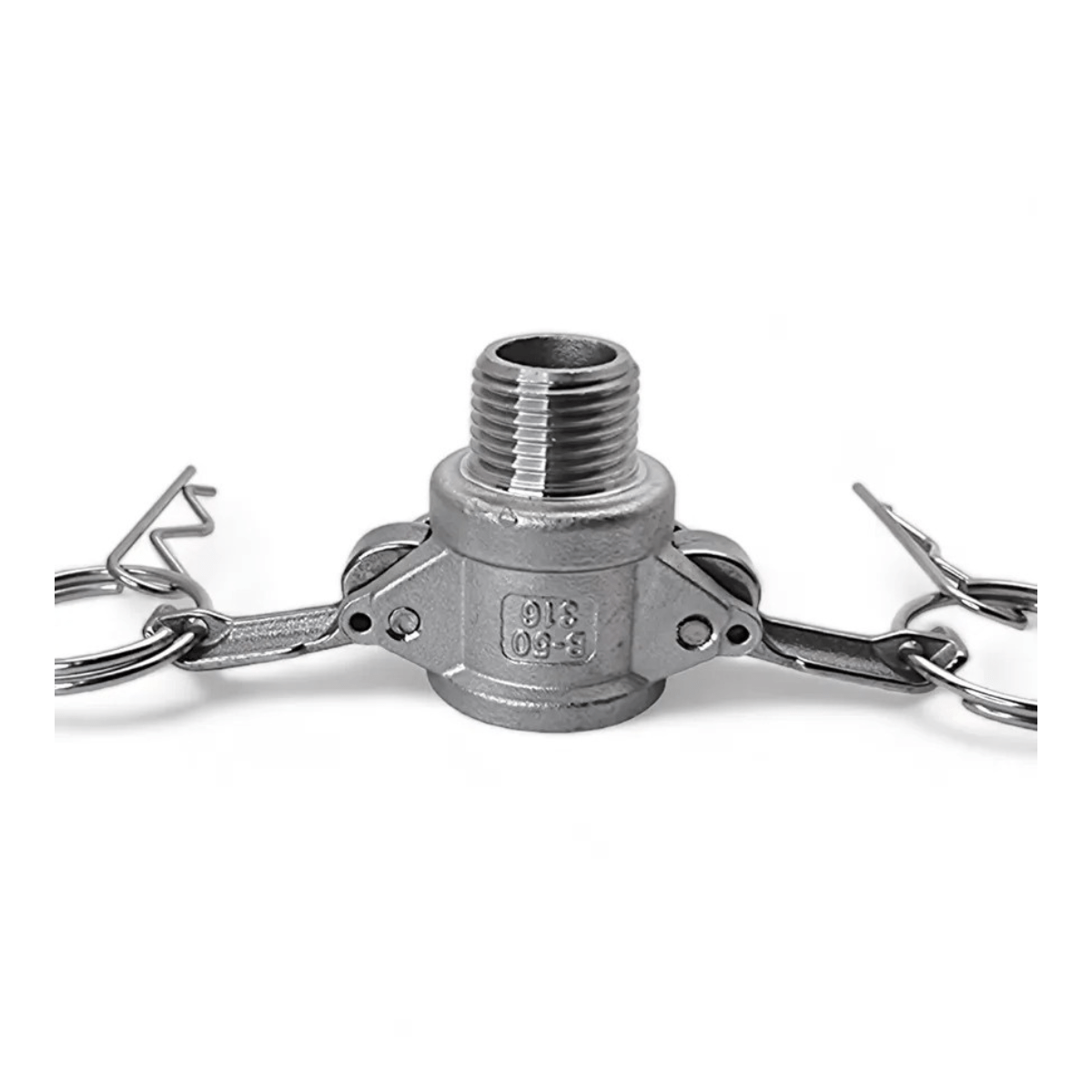 Engate Rápido Camlock Tipo B Rosca Macho 1/2 Bsp Inox 304