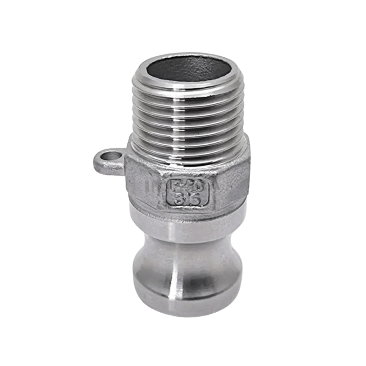 Conector Engate Rápido Camlock Rosca Macho 1/2 Bsp Inox 316