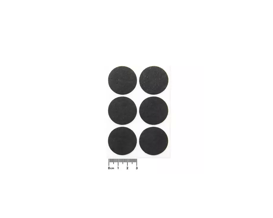Feltro adesivo redondo preto 35mm com 8 unidades - TEKBOND (23701003500) -  Eletro Dalbem