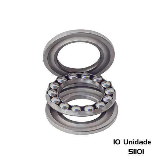 10 Rolamentos 51101 Axial de Esferas 12x26x9 Encosto - Dmr