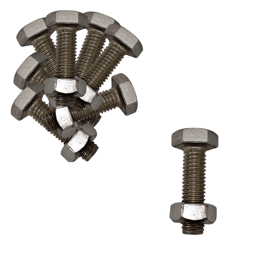 100 Parafuso Inox 5/16x3 Sextavado com 100 Porca 5/16 200 Pç