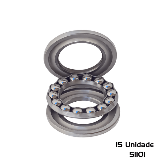 15 Rolamentos 51101 Axial de Esferas 12x26x9 Encosto - Dmr