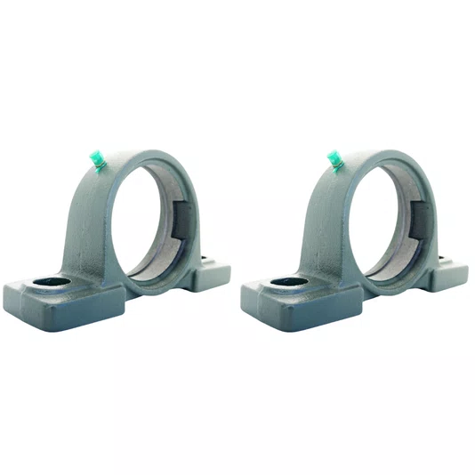 2 Mancal Pedestal + Rolamento Ucp205-14 p/ Eixo 7/8