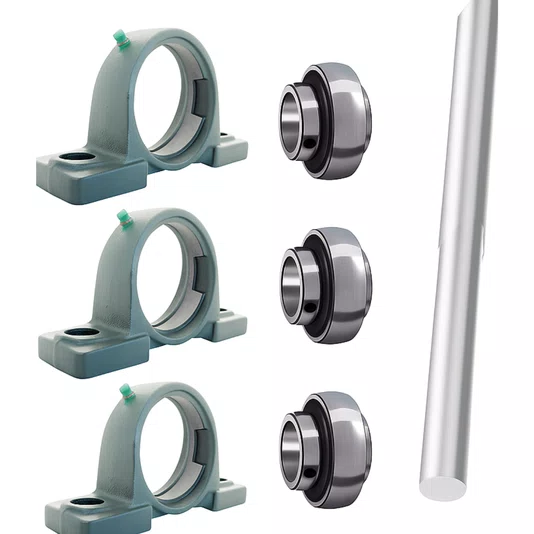 3 Mancal Pedestal + Rolamento Ucp206 + Eixo 30 X 1000mm