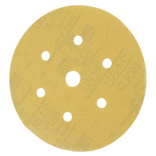 Disco de Lixa Ouro Hookit para Polimento 152mm P180 Embalagem com 10 Und 3m