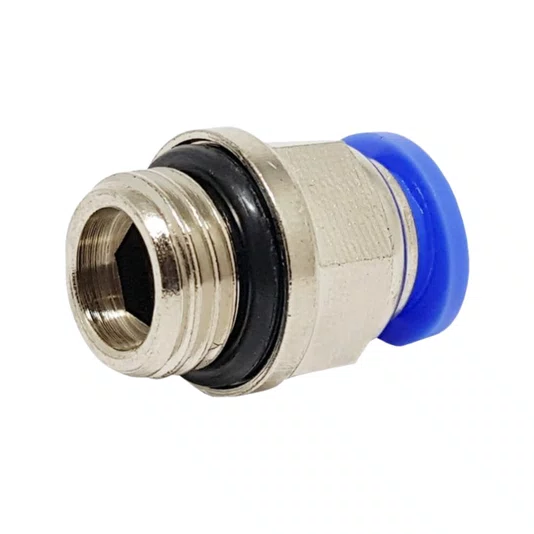 5 Conector Reto Rosca Macho Bsp 1/4 Tubo 6mm Conexão Rápida