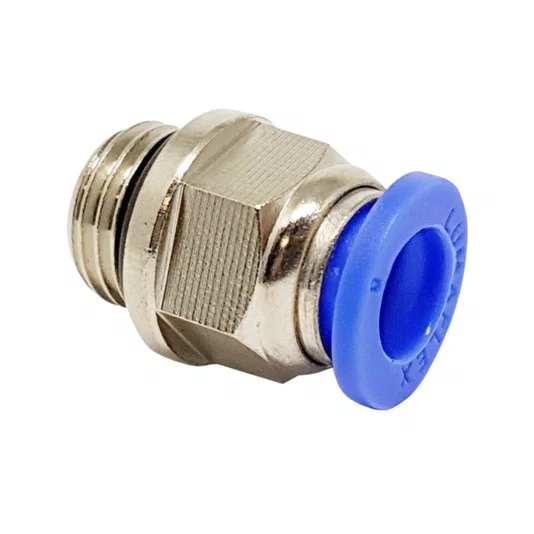 5 Conector Reto Rosca Macho Bsp 1/4 Tubo 6mm Conexão Rápida
