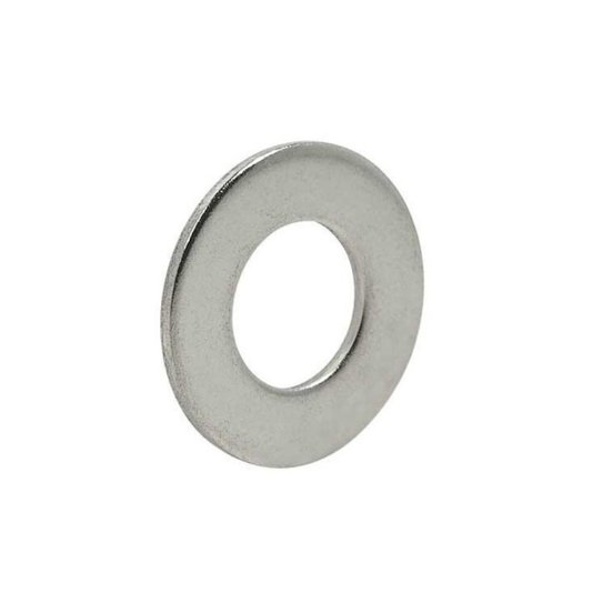 50 Porca Inox Sextavada M8 e 50 Arruela Inox 5/16 Lisa 100Un