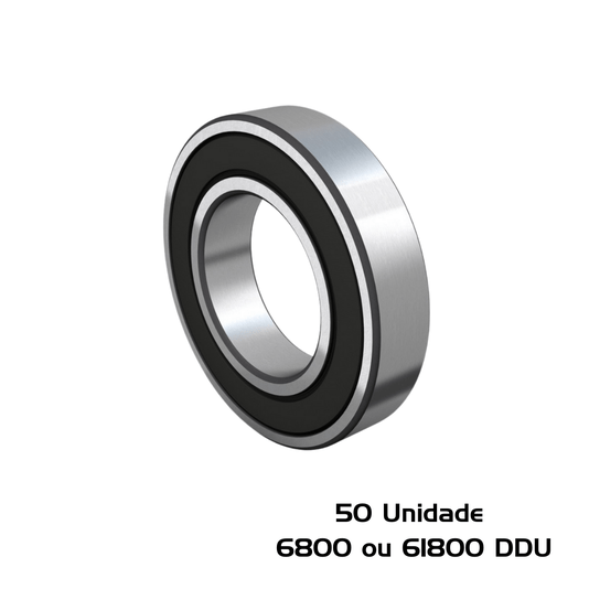 50 Rolamento 6800 ou 61800 DDU 10x19x5 Radial Esferas