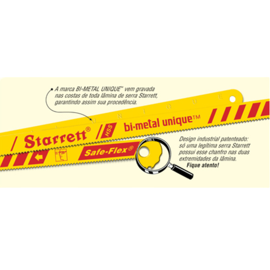 50 Serra Serrinha Manual 12 Pol 24 Dentes Bi-Metal Starrett