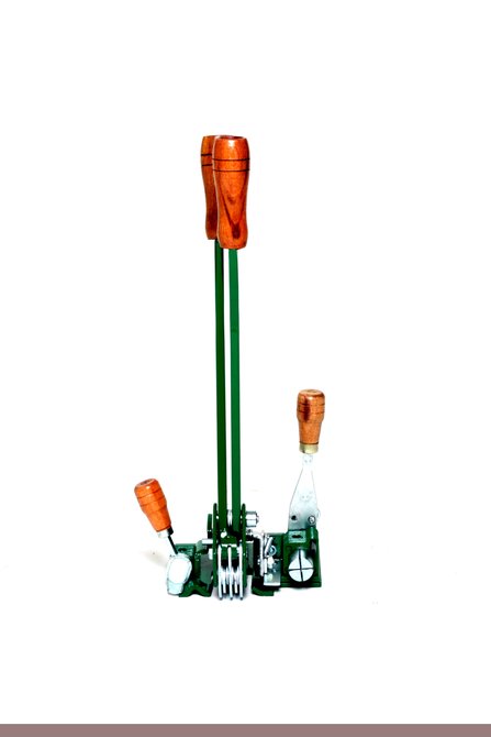 Máquina Aparelho Conjugado Esticar, Selar e Cortar para Fita de Arquear Arqueador Metálico