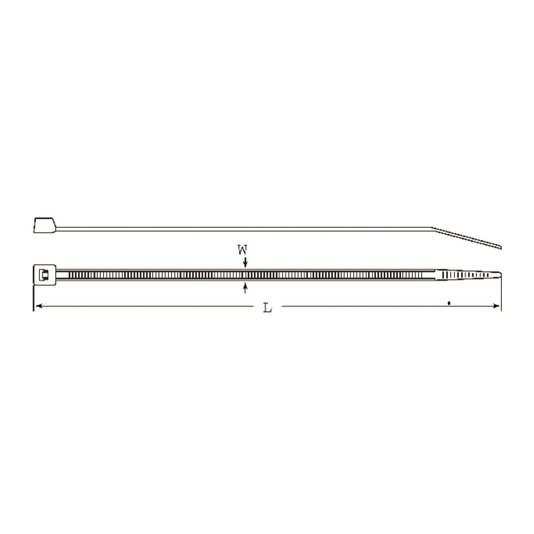 Abraçadeira Nylon Branca 3,5 X 300 C/100 Und Ajax