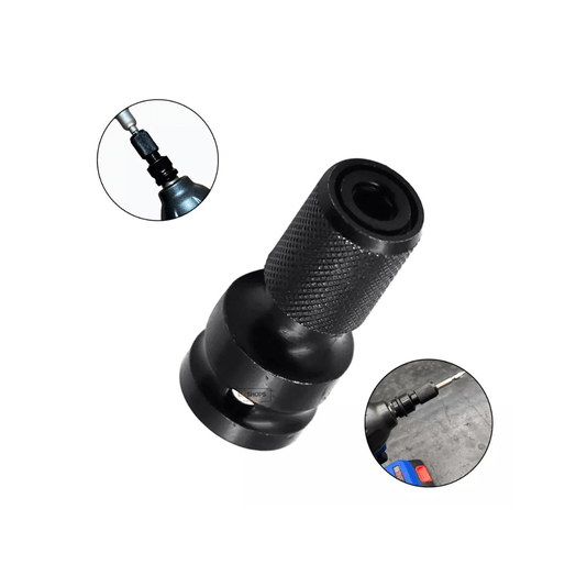 Adaptador para Parafusadeira de Impacto 1/2 Hexagonal 1/4