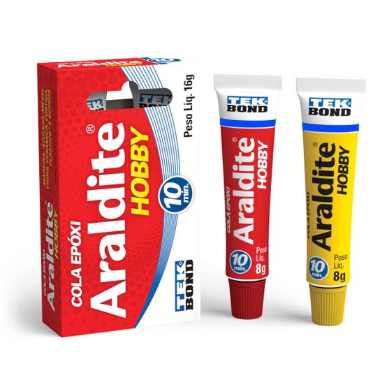 Adesivo Cola Epoxi Araldite Hobby 10 Minutos 16g Tekbond