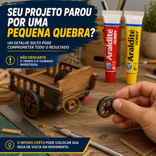 Adesivo Cola Epóxi Araldite Hobby Vidro Pedra Borracha