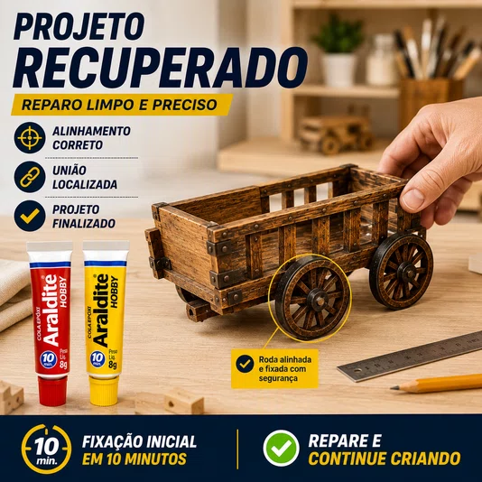 Adesivo Cola Epóxi Araldite Hobby Vidro Pedra Borracha