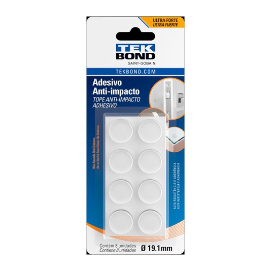 Adesivo de Proteção Anti-impacto Redondo Bumper 19mm Tekbond