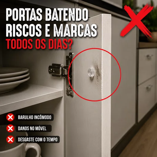 Adesivo de Proteção Anti-impacto Redondo Movéis Portas 19mm