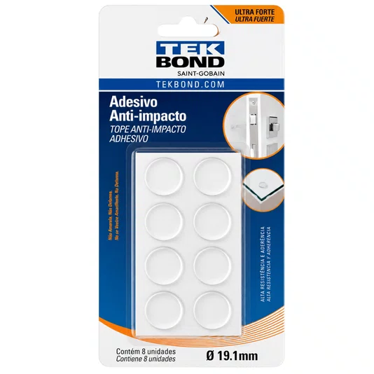 Adesivo de Proteção Anti-impacto Redondo Movéis Portas 19mm