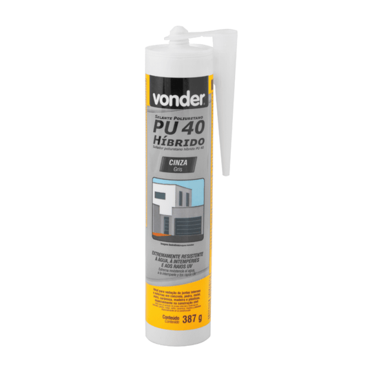 Adesivo Selante Pu40 Cinza 387g Pu 40 Vonder