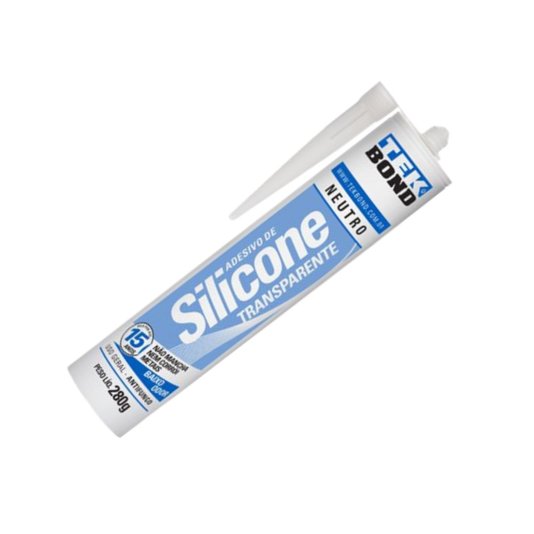 Adesivo Silicone Neutro Transparente 280g Incolor Tekbond