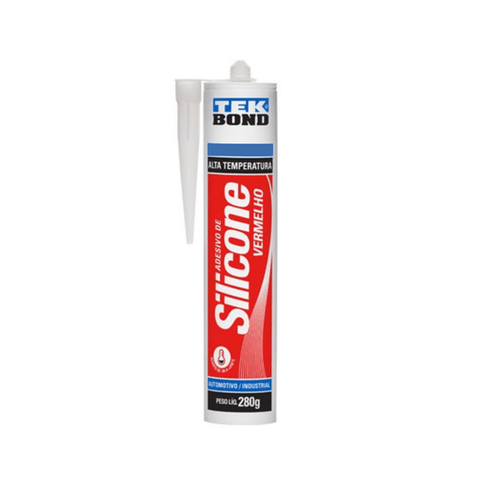 Adesivo Silicone Vermelho Alta Temperatura 280 Gr Tekbond