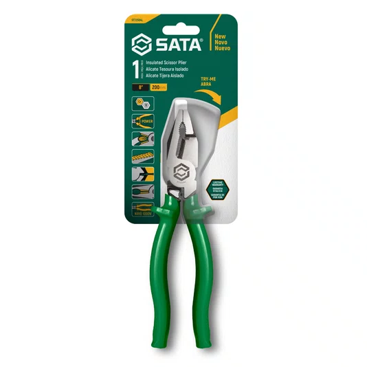 Alicate Corte Tesoura Isolado 8 Polegadas St72504l Sata