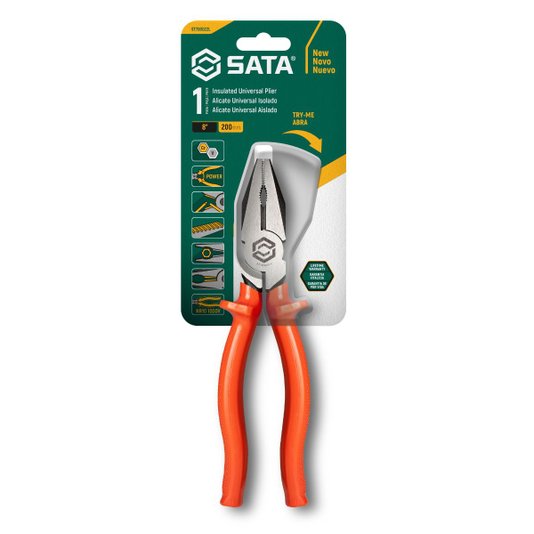 Alicate Universal Isolado 8 Polegadas St700022l Sata