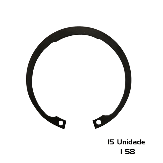 Anel Elastico Para Furo 58mm Interno de Retenção I 58 15 Und