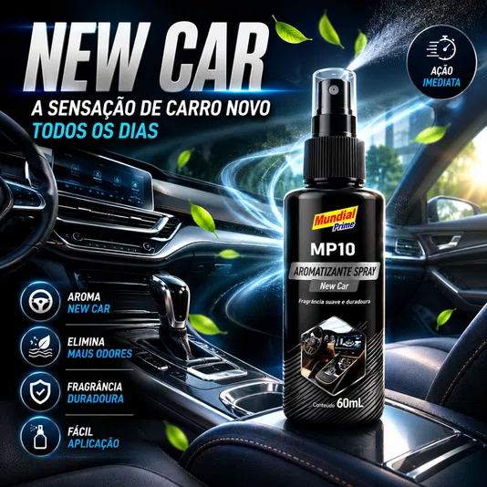 Aromatizante Perfume Automotivo Pump 60ml Aroma Carro Novo