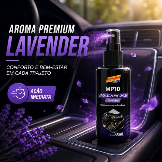 Aromatizante Pump 60ml Lavender Perfume Automotivo