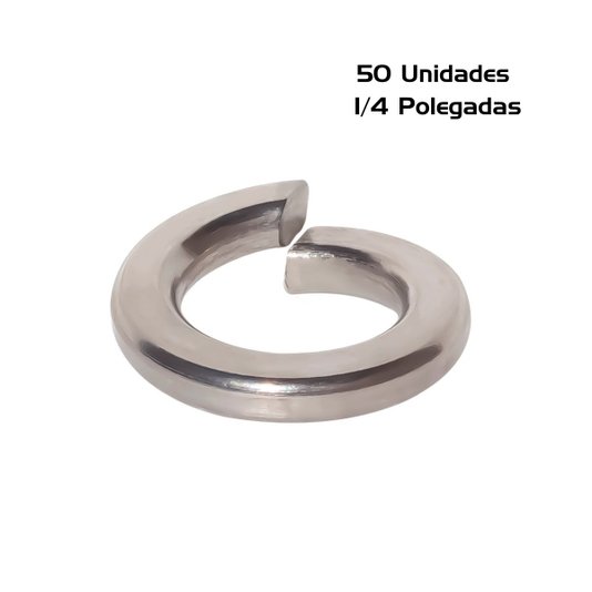 Arruela de Pressão Inox 5/16 Polegada 50 Unidade