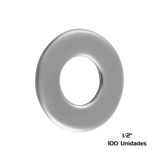 Arruela Inox 1/2 Pol Lisa 100 Unidade