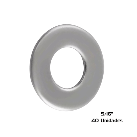 Arruela Inox 5/16 Pol Lisa 40 Und