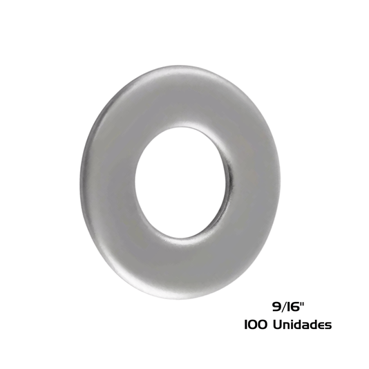 Arruela Inox 9/16 Pol Lisa 100 Unidade