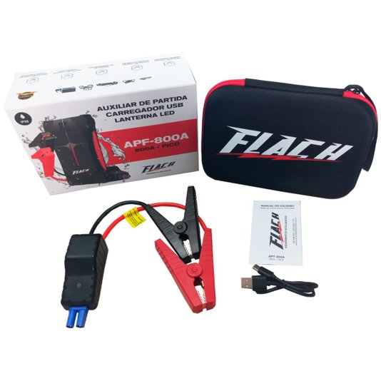Auxiliar de Partida Veicular 12v 800a Portatil Apf800a Flach