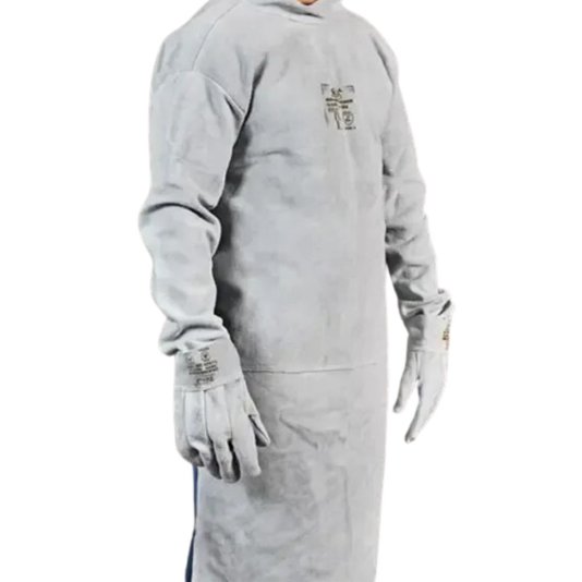 Avental de Raspa Tipo Barbeiro com Manga 120 X 60cm Protebom