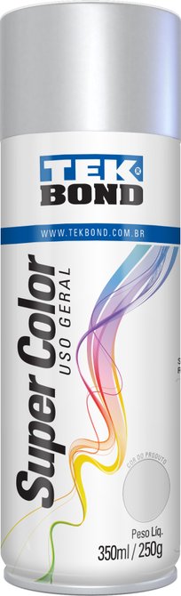 Tinta Spray Super Color Alumínio Uso Geral 350ml - Tekbond