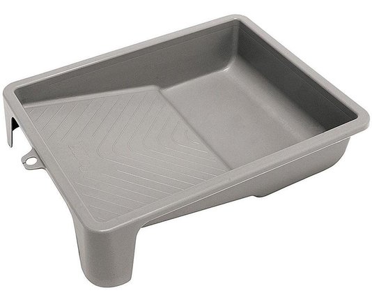 Bandeja para Pintura Plastica Cinza para Rolo Até 23cm Roma