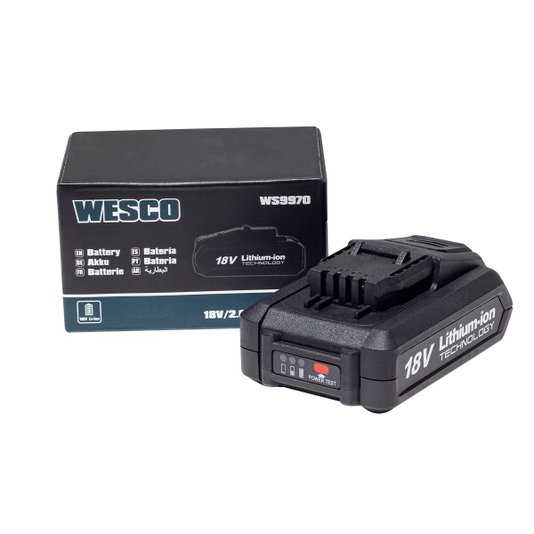 Bateria 18v Litio 2.0 Amperes Recarregável Ws9970 Wesco
