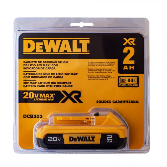 Bateria 20v 2 Amperes Max Litio Dcb203 Toda Linha 20v Dewalt