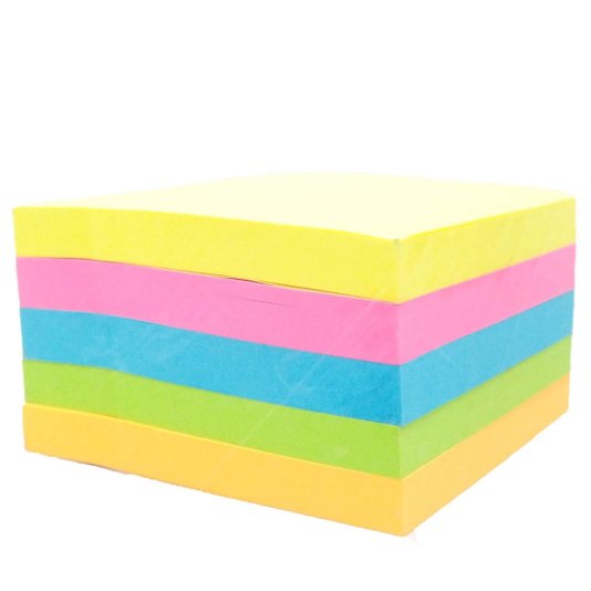 Bloco Adesivo Colorido 5 Cores 76x76mm 450 Folhas Tekbond