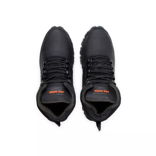 Botina de Couro Nobuck Coturno Militar Qap Preto Prowork