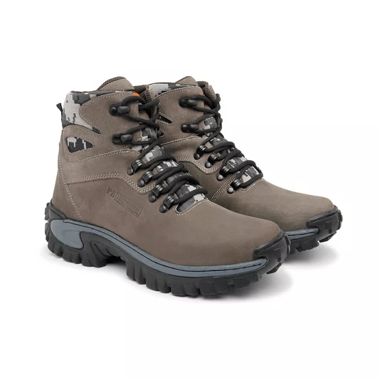 Botina de Couro Nobuck Coturno Militar N.44 Qap Rato Prowork