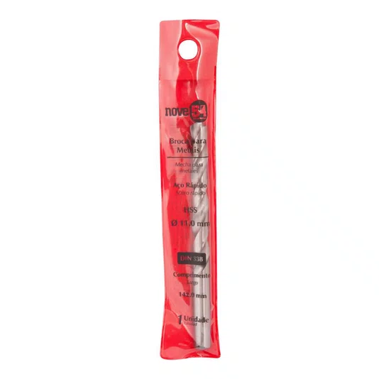 Broca Aço Rápido 11.00mm Din 338 Hss Nove54