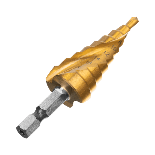 Broca Escalonada Aço Rápido Espiral 4mm a 20mm Mtx