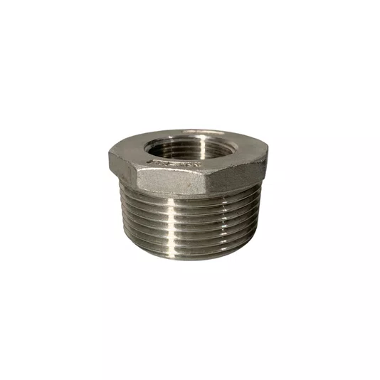 Bucha de Redução Aço Inox 304 Rosca 1.1/4 X 1/2 Conexão Npt